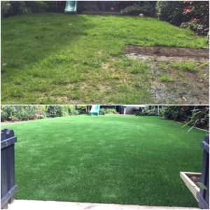 London artificial grass garden transformation by Astro London