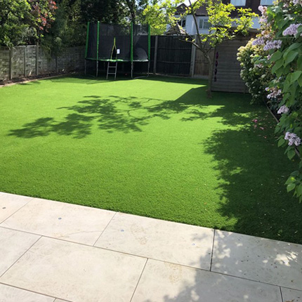 Astro turf insallation in a Sutton residence
