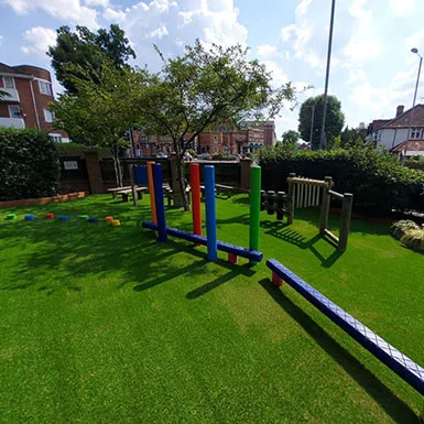 astro 30mm sports grass installation in school playground