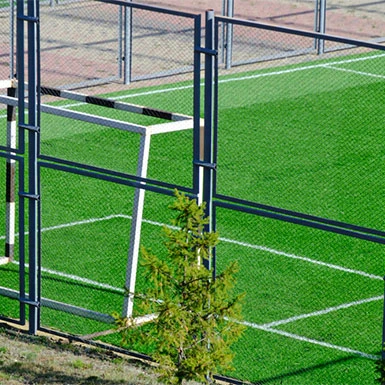 40mm sports artificial grass installation in school playground